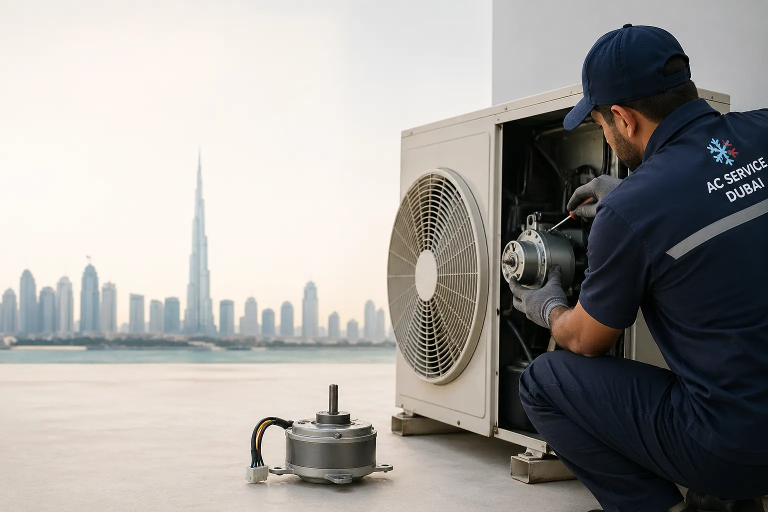 AC Swing Motor Replacement Service in Dubai